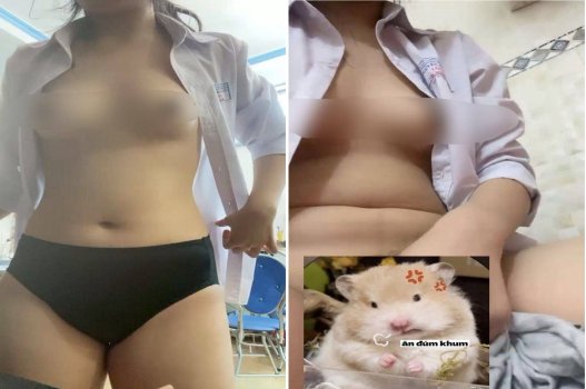Nữ sinh dễ thương bị bắt cởi lông con sò