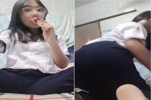 Nữ sinh dâm đãng thỏa mãn nhu cầu với dương vật của bạn học