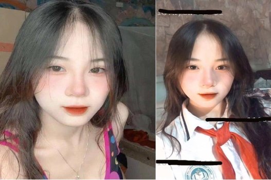 Ảnh gợi cảm của nữ sinh khoe vòng một
