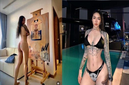 Thỏa mãn bản năng: Thủy Tạ biến hình xăm nóng bỏng thành điểm nhấn trên cơ thể
